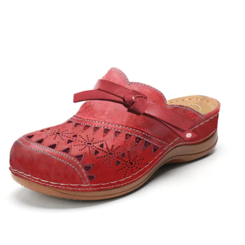Daniela | Women's Slip On Cut Out Round Toe Clogs