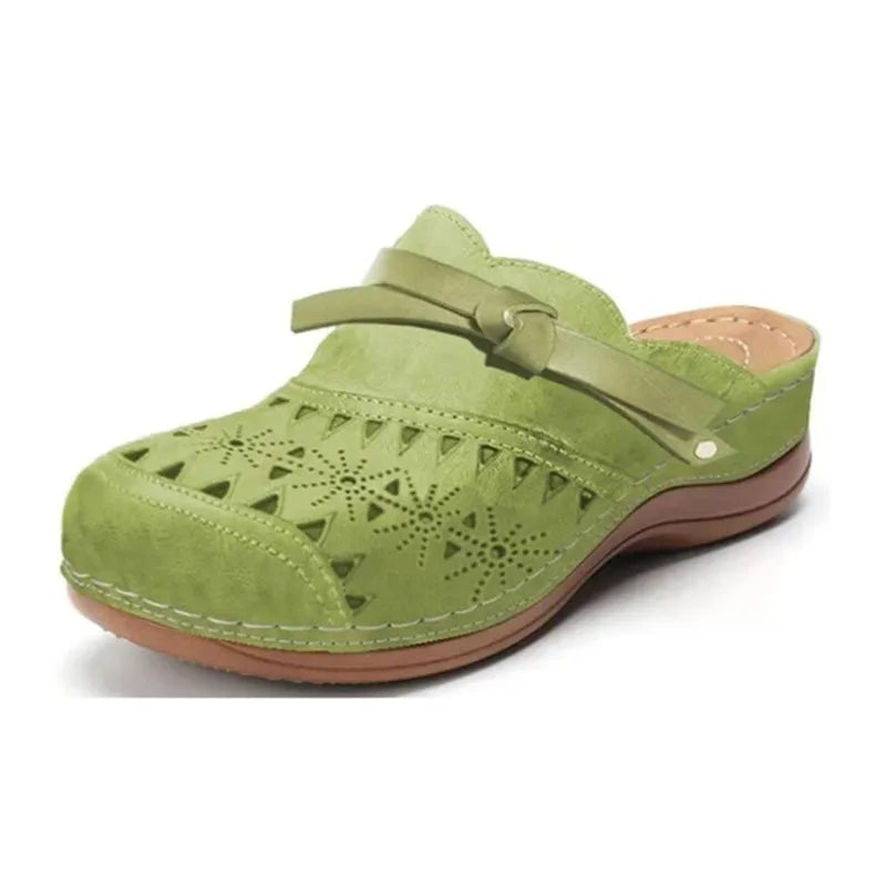 Daniela | Women's Slip On Cut Out Round Toe Clogs