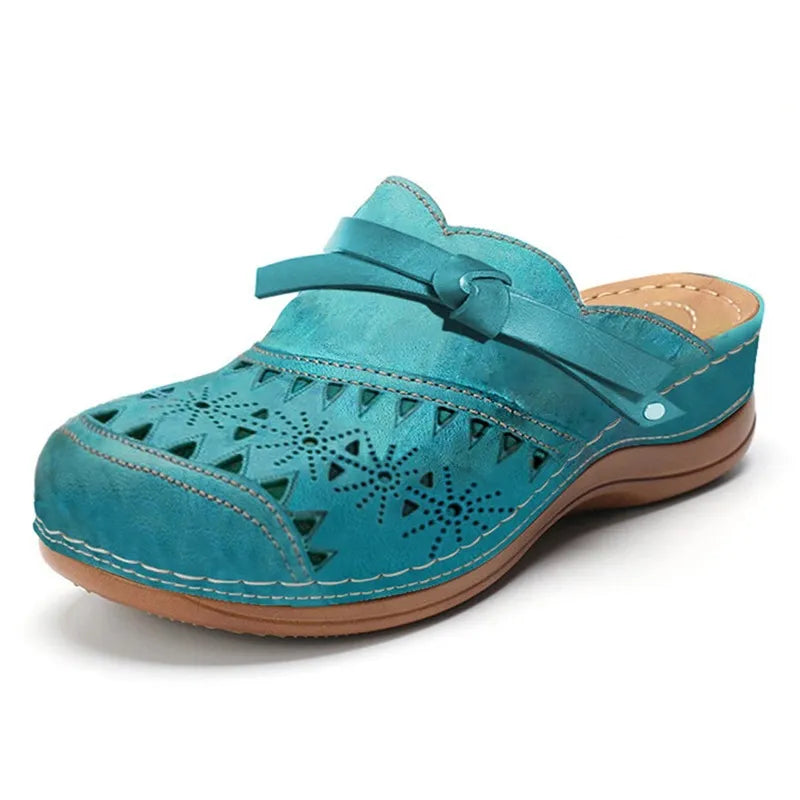Daniela | Women's Slip On Cut Out Round Toe Clogs
