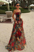 Darielle | Women's Flowy Strapless Wedding Guest Dress