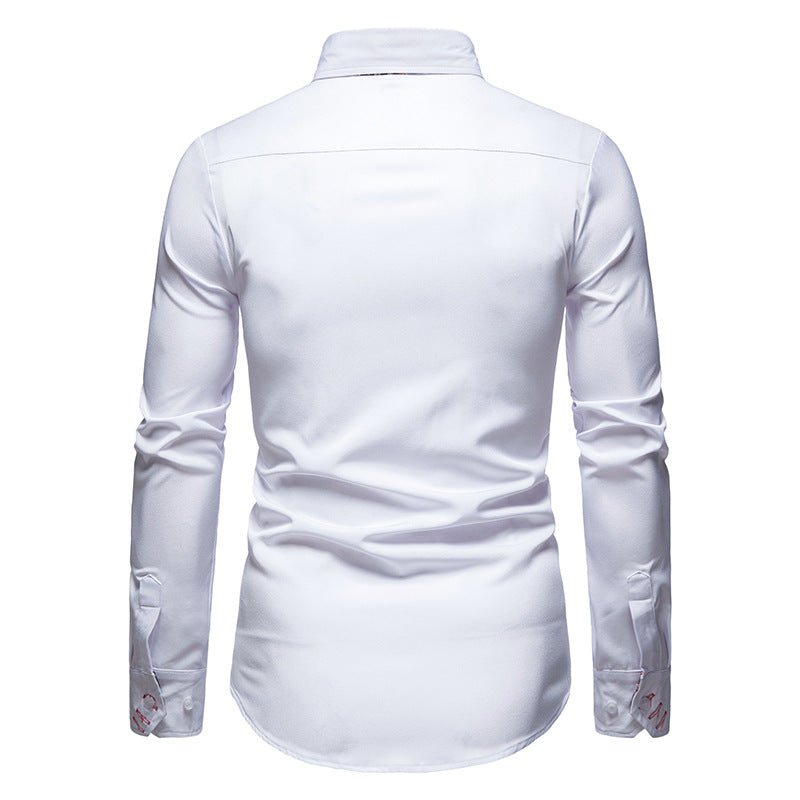 Darnell | Men's Collared Long Sleeve Button-Up Shirt