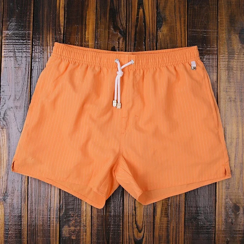 Darrell | Men's Striped Drawstring Summer Swimming Shorts
