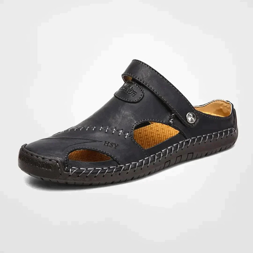 Darwin | Men's Slip On Closed Toe Adjustable Strap Sandals