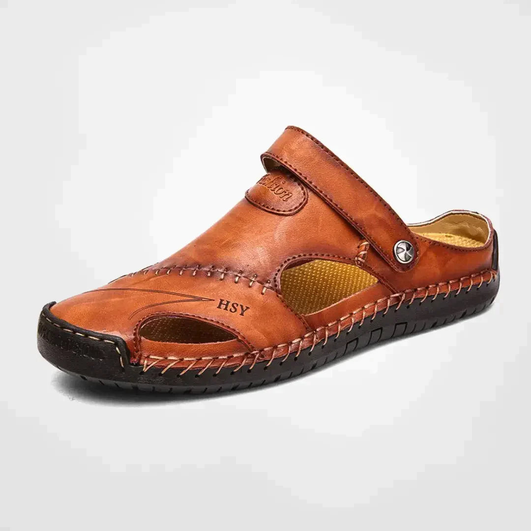 Darwin | Men's Slip On Closed Toe Adjustable Strap Sandals