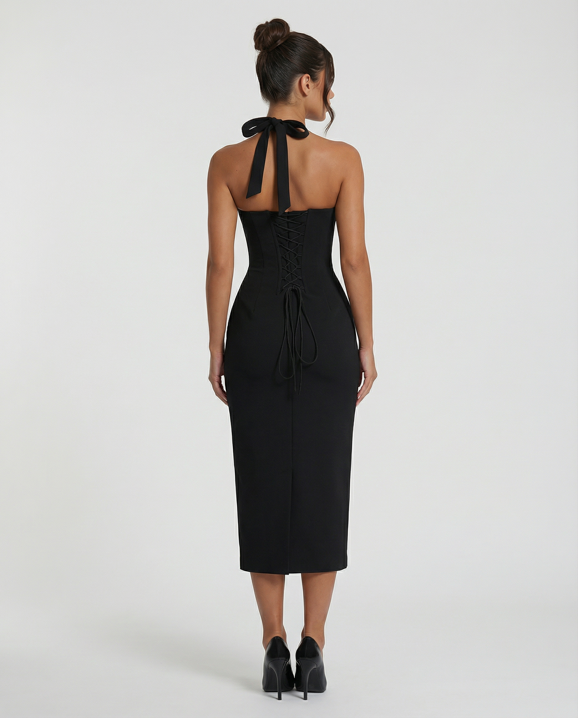 Dasha | Women's Halter Sweetheart Wedding Guest Dress