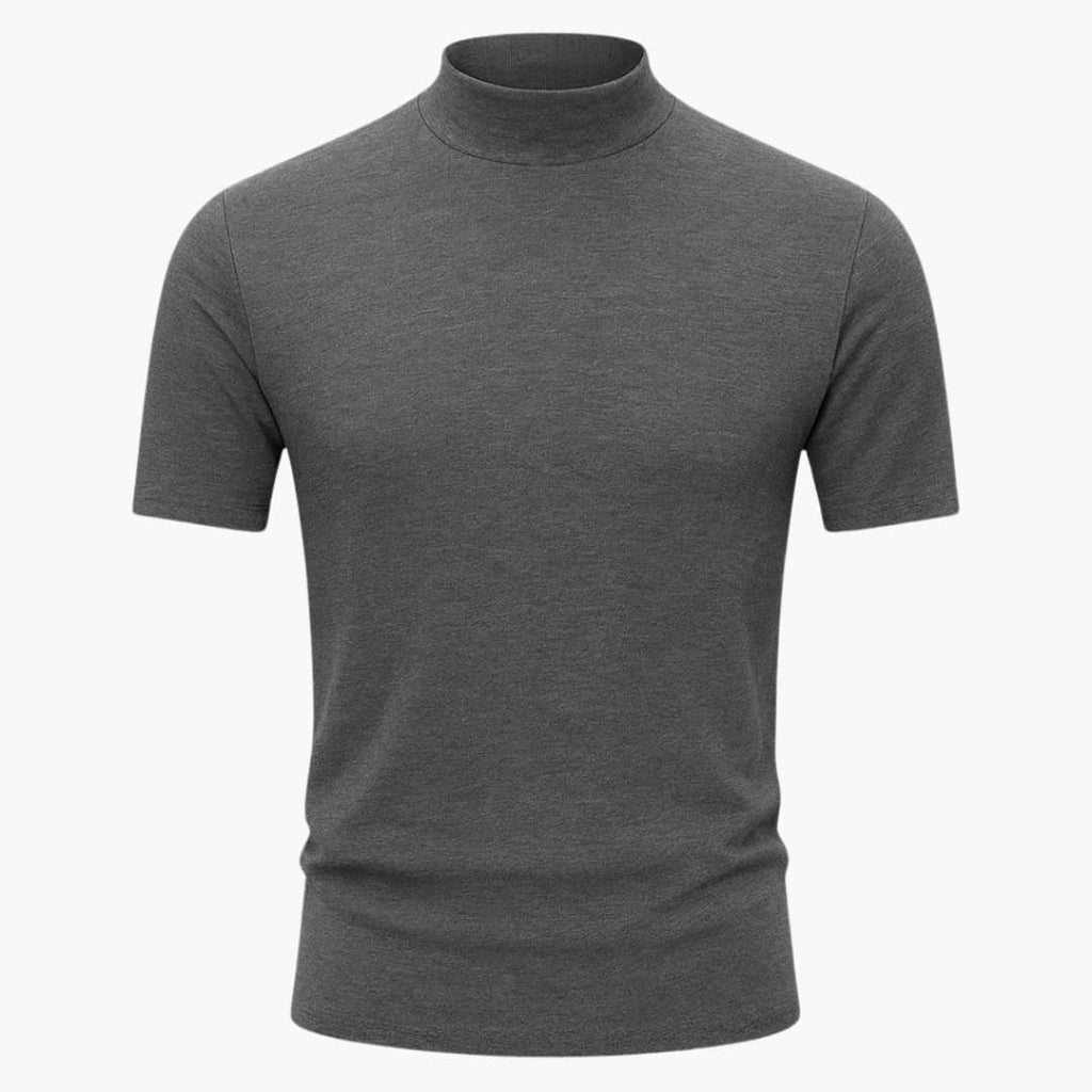 David | Men’s Mock Neck Short Sleeve Summer Top
