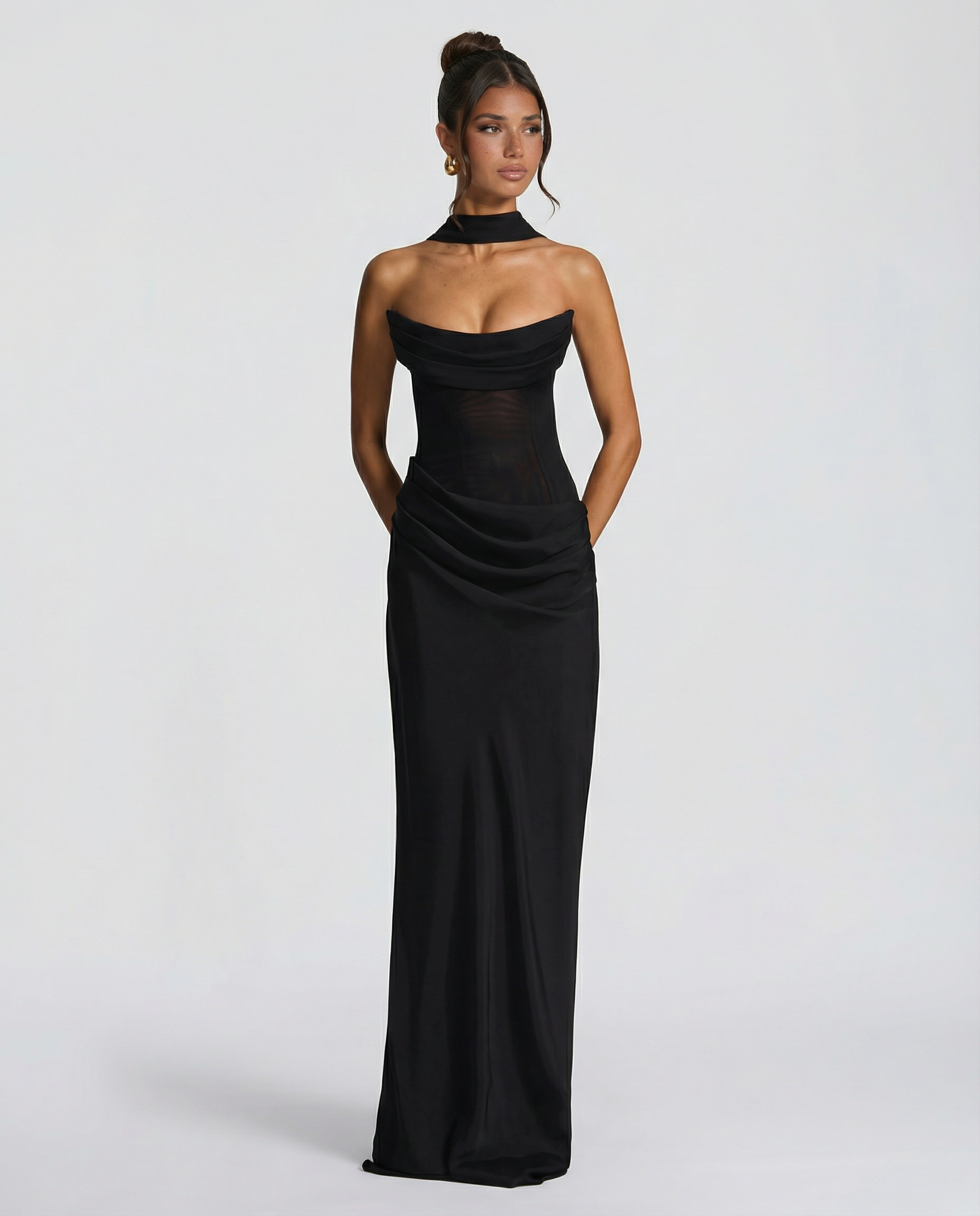 Debbie | Women's Sleeveless Corset Wedding Guest Dress