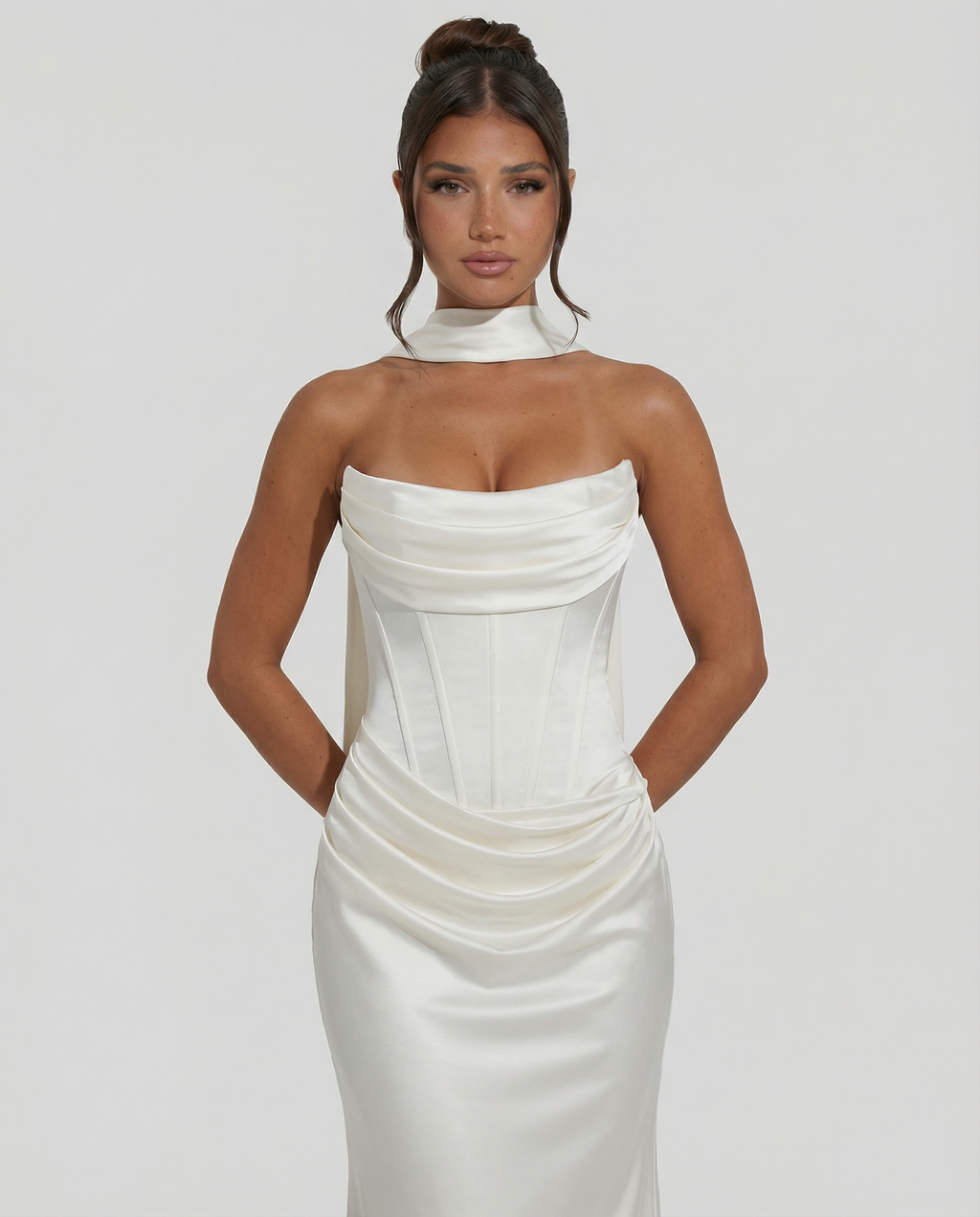 Debbie | Women's Sleeveless Corset Wedding Guest Dress