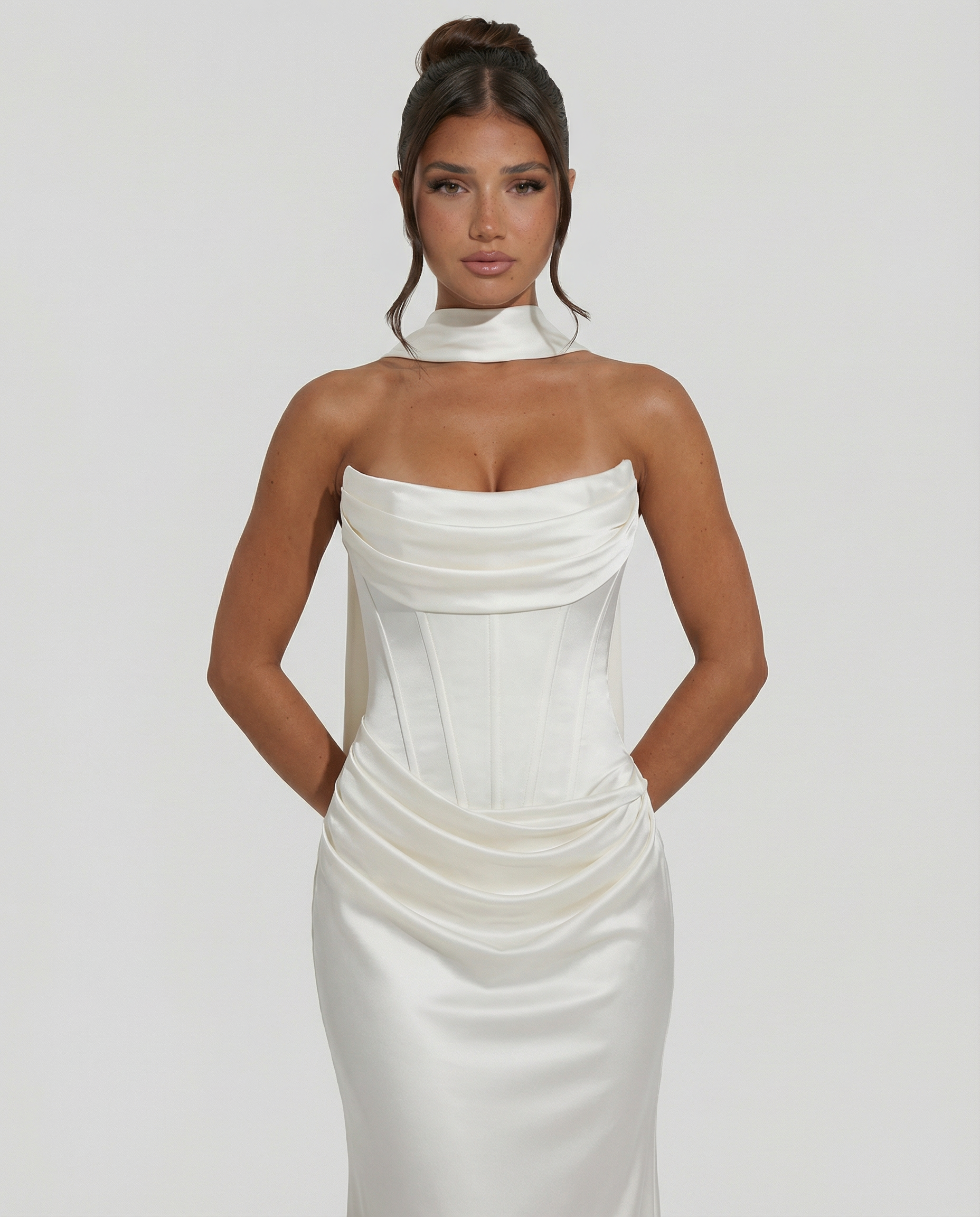 Debbie | Women's Sleeveless Corset Wedding Guest Dress