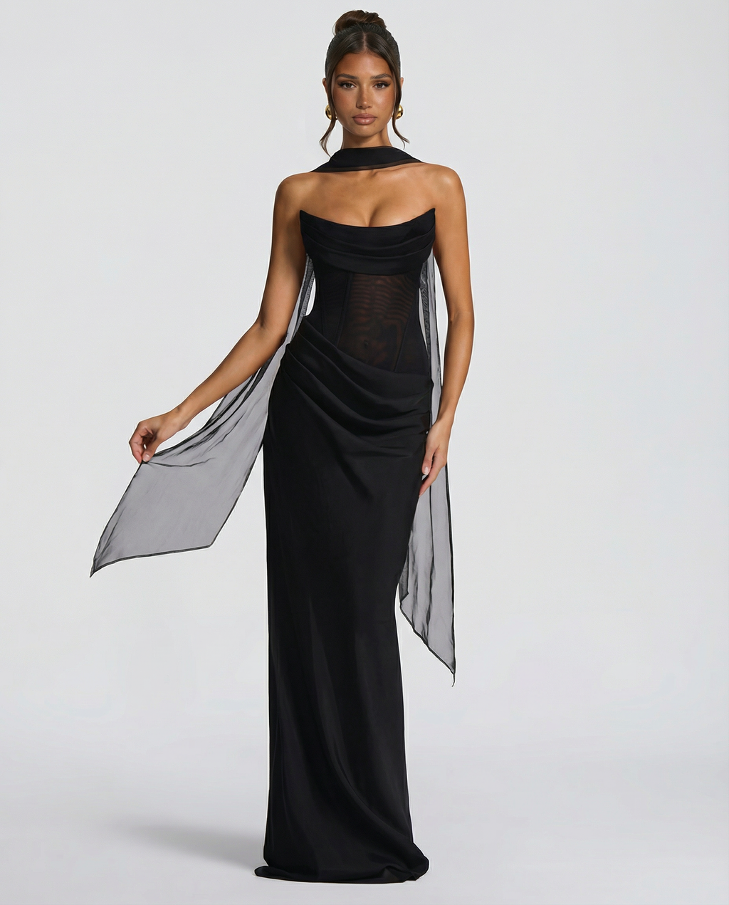 Debbie | Women's Sleeveless Corset Wedding Guest Dress