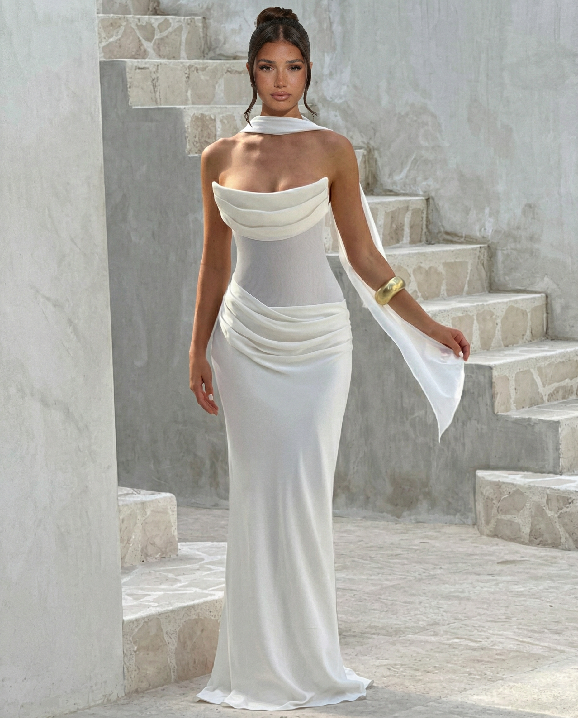 Debbie | Women's Sleeveless Corset Wedding Guest Dress