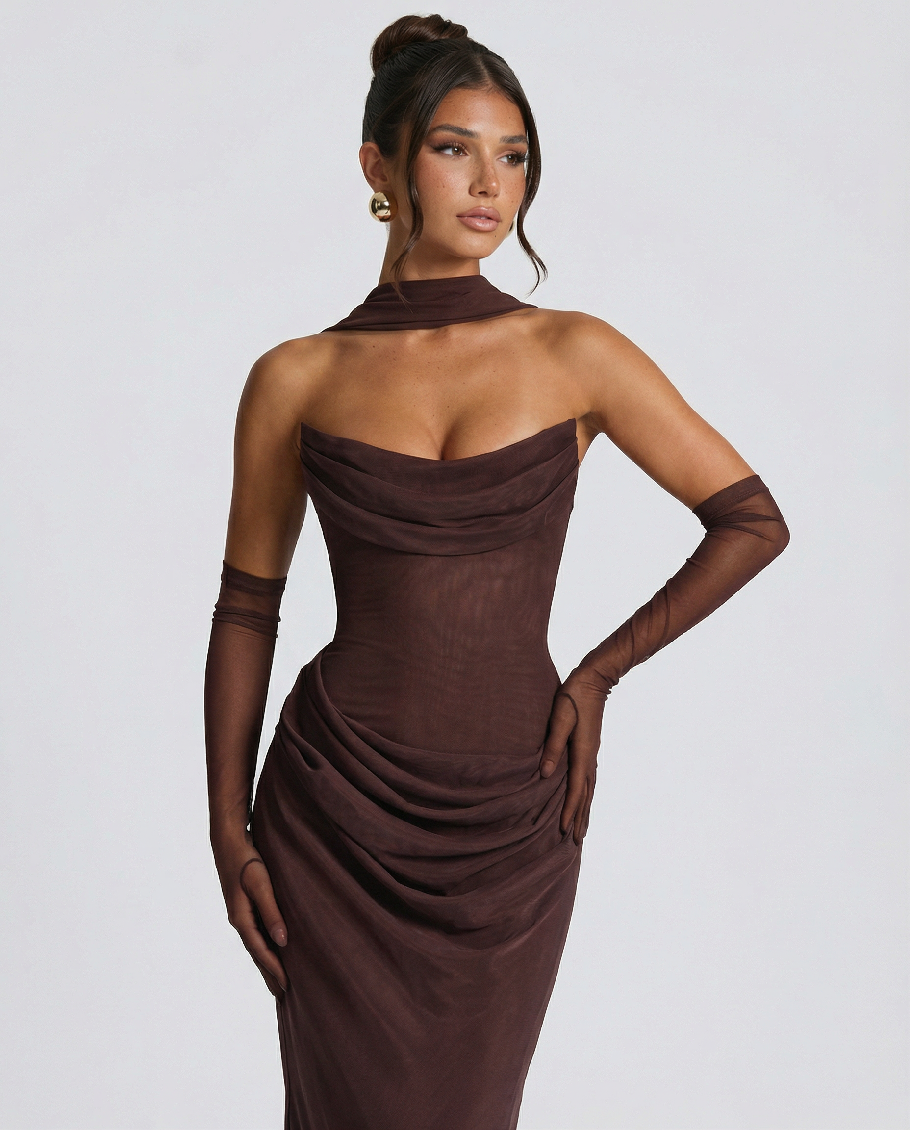 Debbie | Women's Sleeveless Corset Wedding Guest Dress