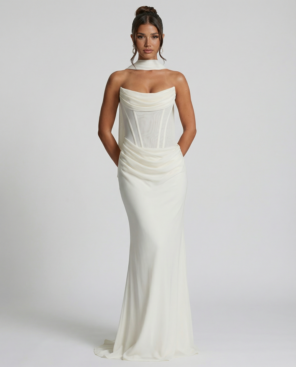 Debbie | Women's Sleeveless Corset Wedding Guest Dress