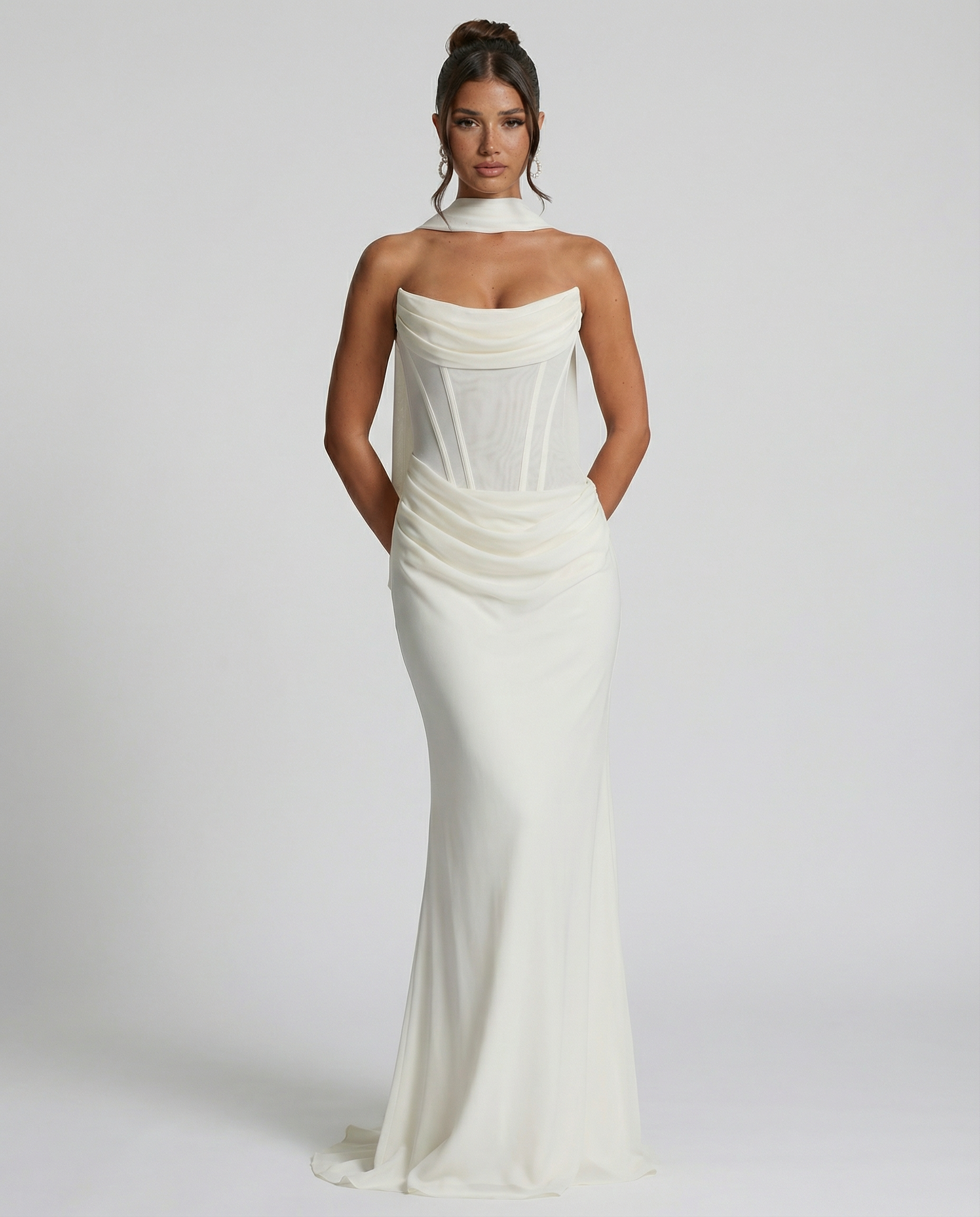 Debbie | Women's Sleeveless Corset Wedding Guest Dress