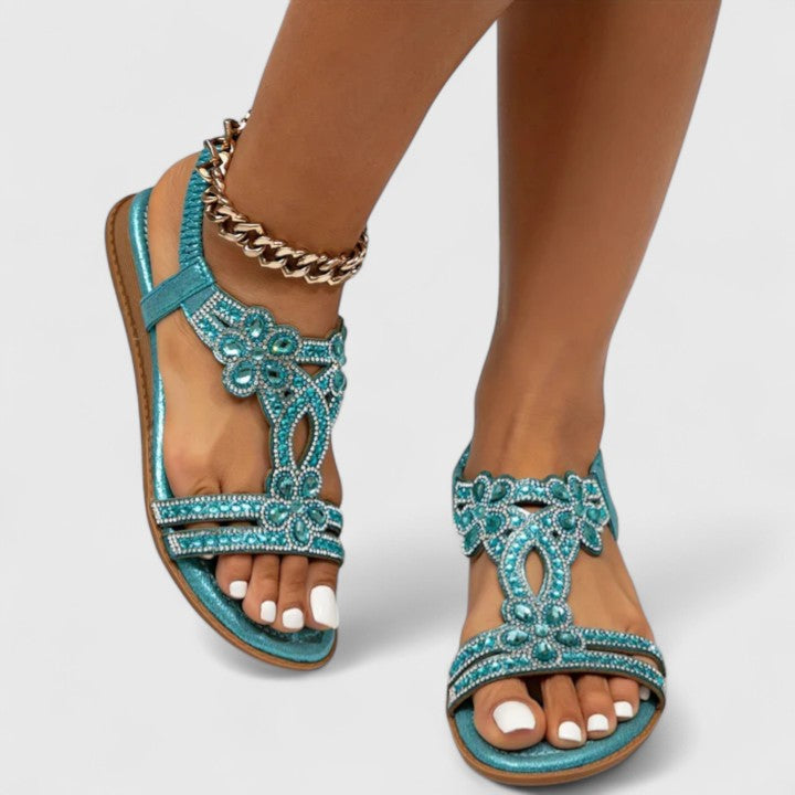 Delilah | Women's Open Toe Slingback Strap Sandals