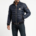 Demetrius | Men’s Stand Collar Zip Front Pockets Bomber Jacket