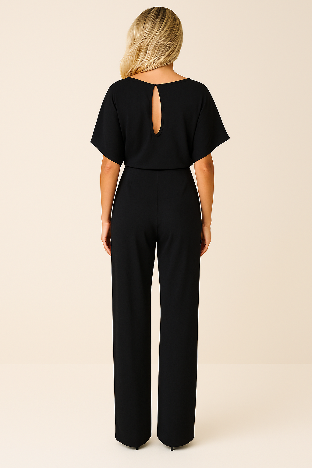 Denise | Women’s Boat Neck Waist Tie Summer Jumpsuit