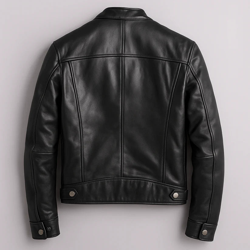 Dermot | Men’s Zip Front Stand Collar Long Sleeve Jacket