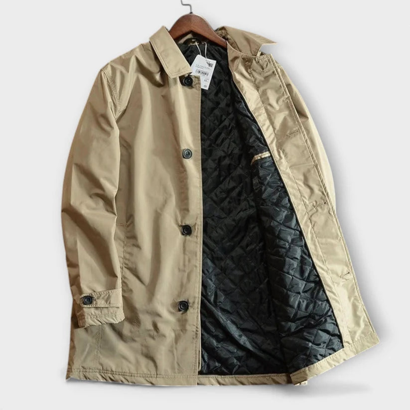 Deshawn | Men’s Pointed Collar Long Sleeve Button Front Coat