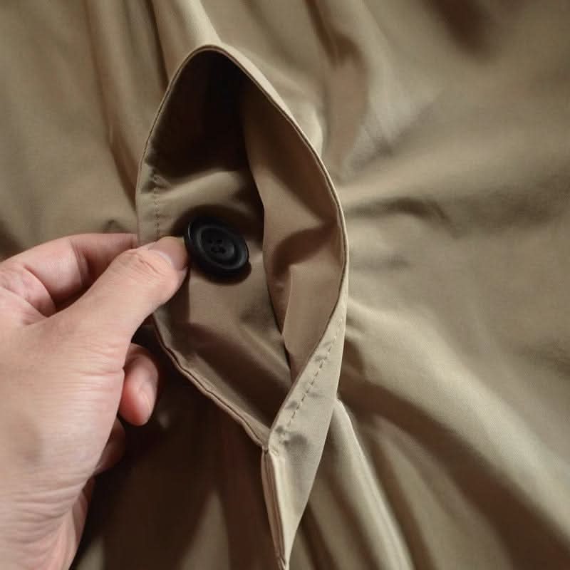 Deshawn | Men’s Pointed Collar Long Sleeve Button Front Coat