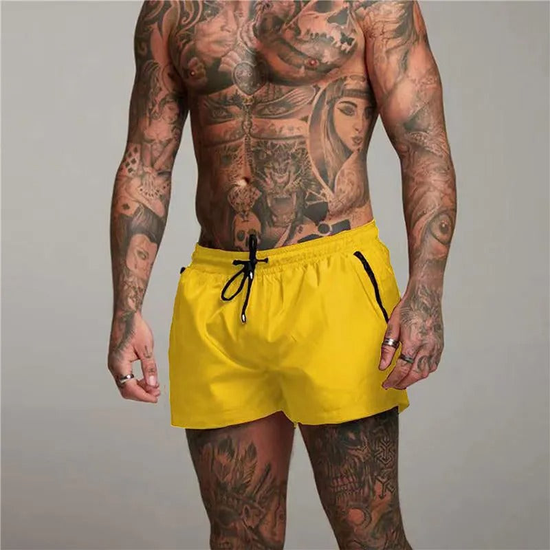 Desmond | Men's Sporty Drawstring Zip Pocket Swim Shorts