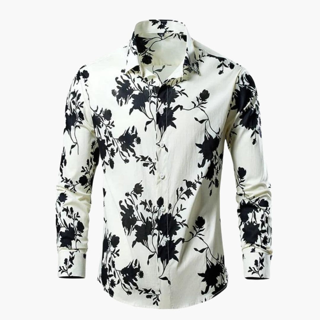 Irving | Men's Long Sleeve Floral Pattern Dress Shirt