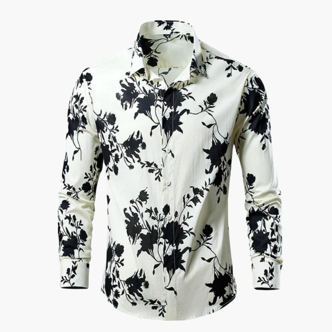Irving | Men's Long Sleeve Floral Pattern Dress Shirt