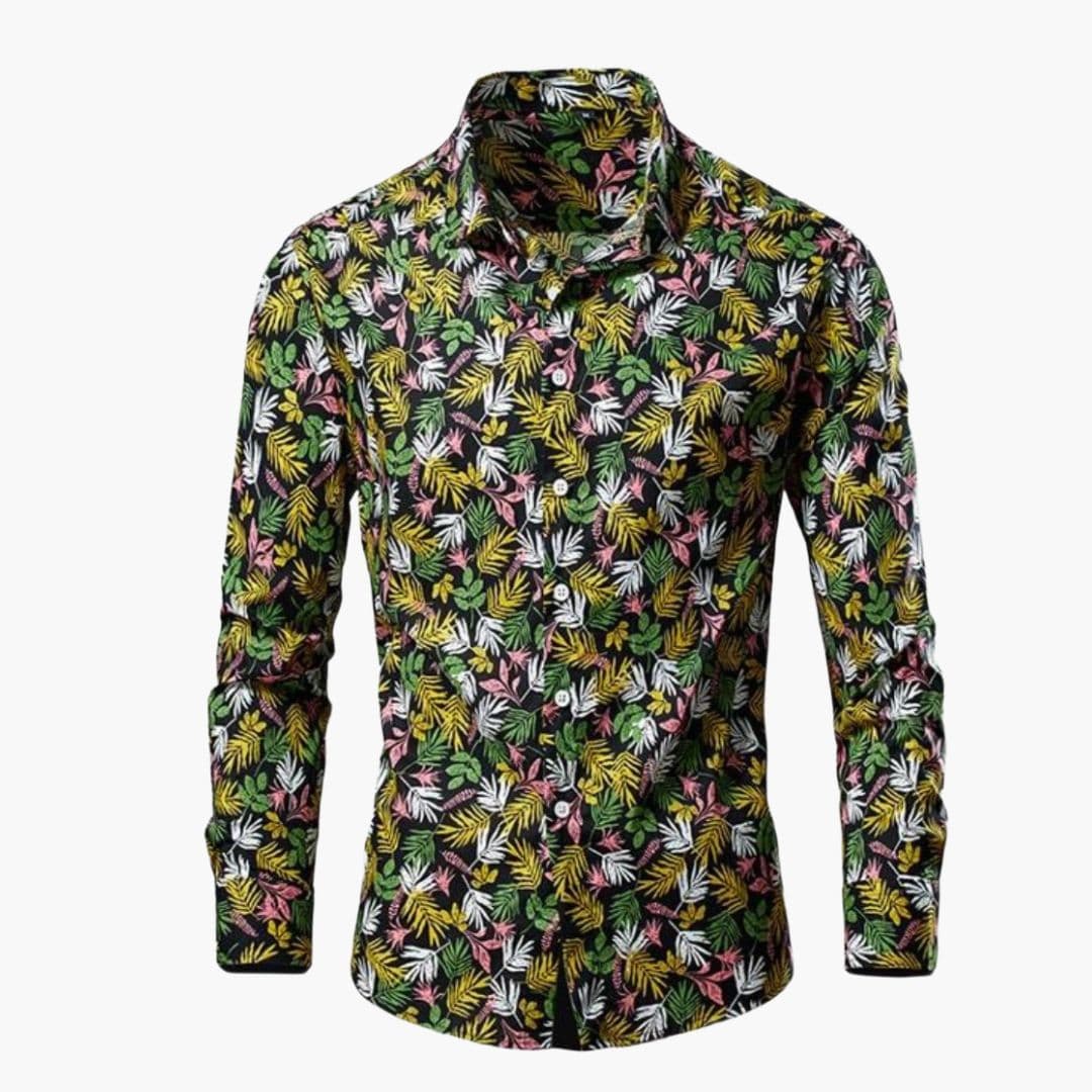 Irving | Men's Long Sleeve Floral Pattern Dress Shirt