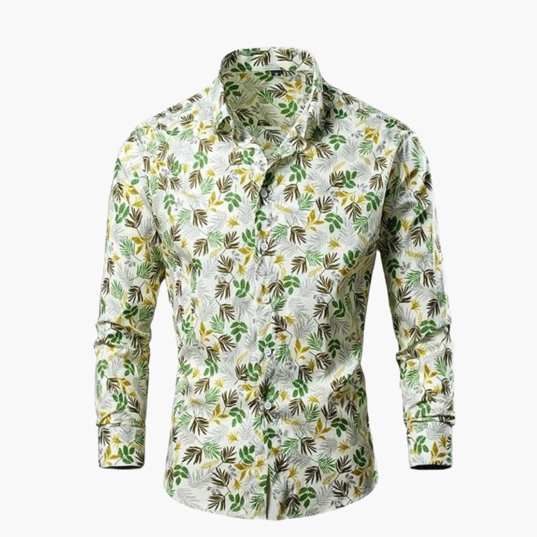 Irving | Men's Long Sleeve Floral Pattern Dress Shirt
