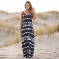 Diana | Women's Strappy Sleeveless V Neck Boho Maxi Dress