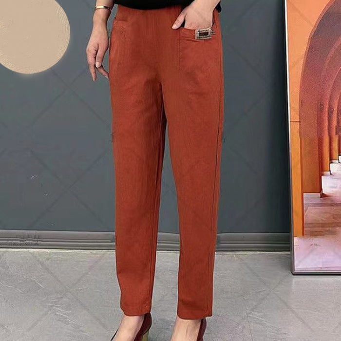 Dominica | Women’s Straight Leg Fitted Pockets Pants