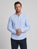 Donovan | Men's Button Front Long Sleeve Striped Shirt