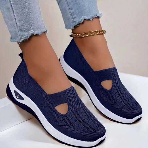 Doreen | Women's Slip On Closed Toe Cutout Shoes
