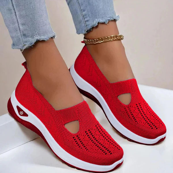 Doreen | Women's Slip On Closed Toe Cutout Shoes