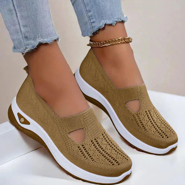 Doreen | Women's Slip On Closed Toe Cutout Shoes