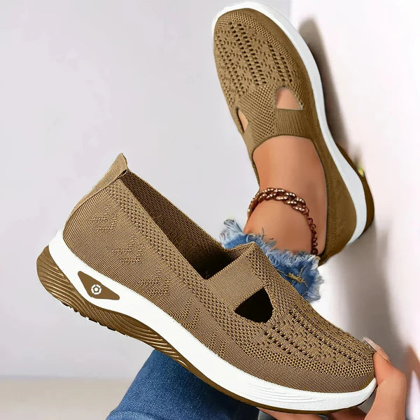 Doreen | Women's Slip On Closed Toe Cutout Shoes