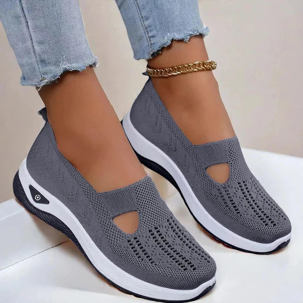 Doreen | Women's Slip On Closed Toe Cutout Shoes