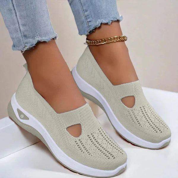 Doreen | Women's Slip On Closed Toe Cutout Shoes