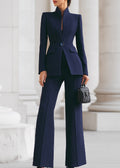 Doria | Women’s Structured High Neck Two Piece Suit