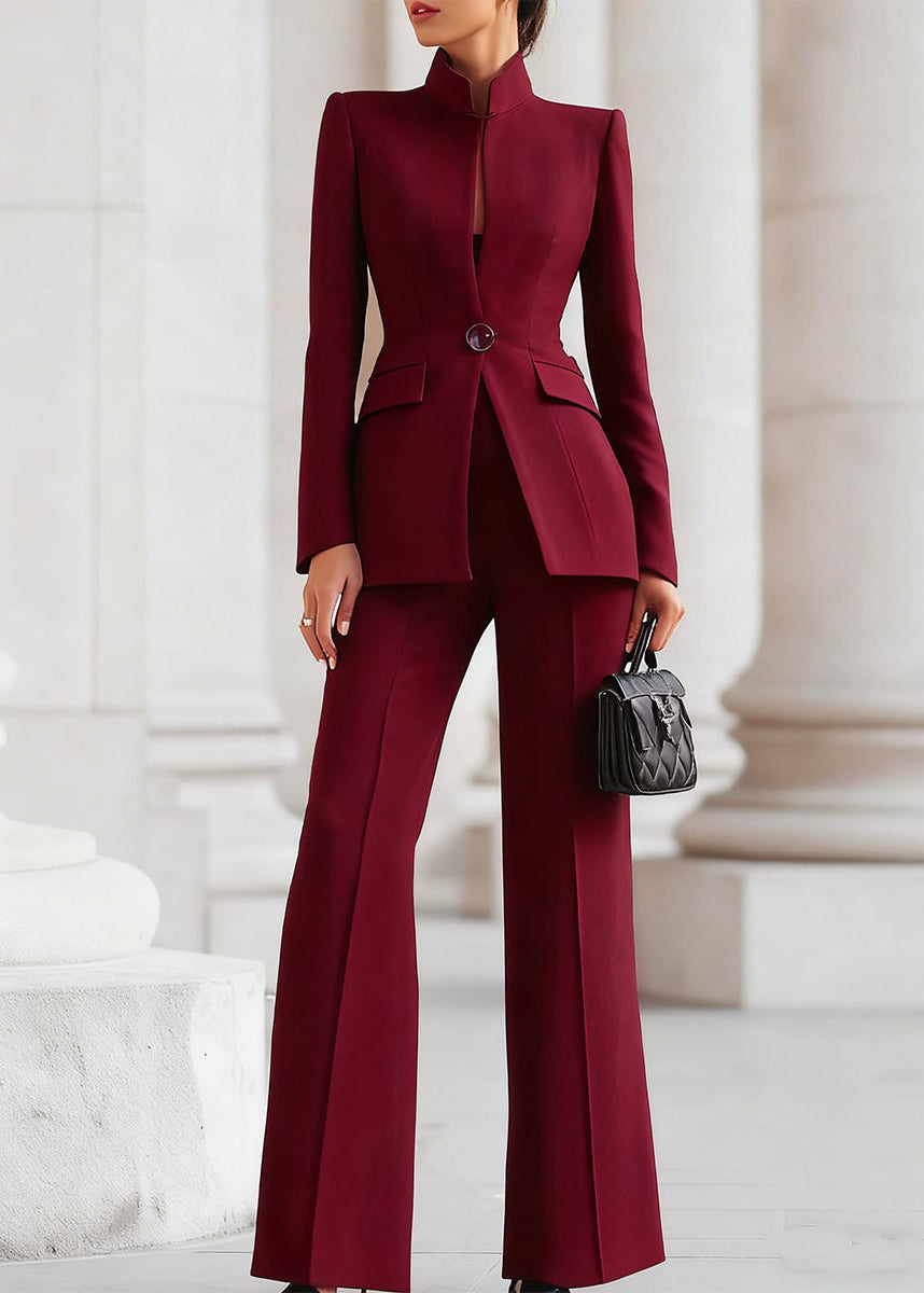 Doria | Women’s Structured High Neck Two Piece Suit