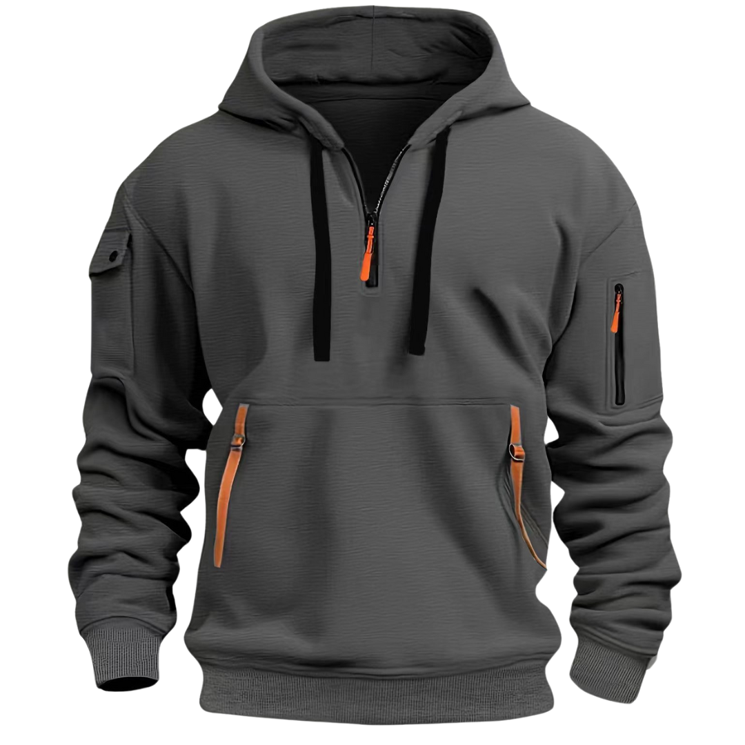 Douglas | Men's Front Zip Pocket Long Sleeve Hoodies