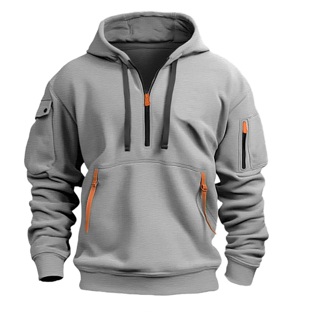 Douglas | Men's Front Zip Pocket Long Sleeve Hoodies