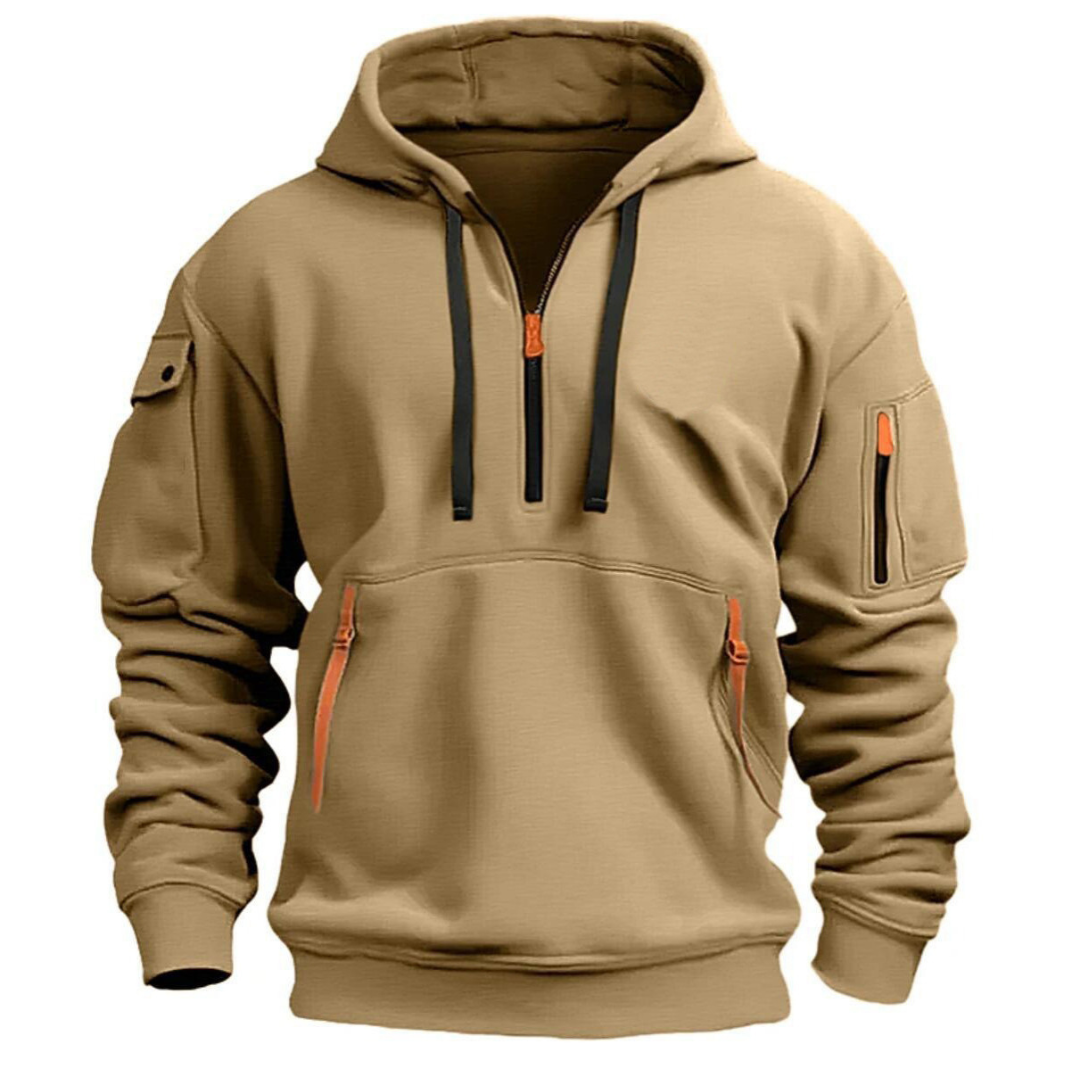 Douglas | Men's Front Zip Pocket Long Sleeve Hoodies