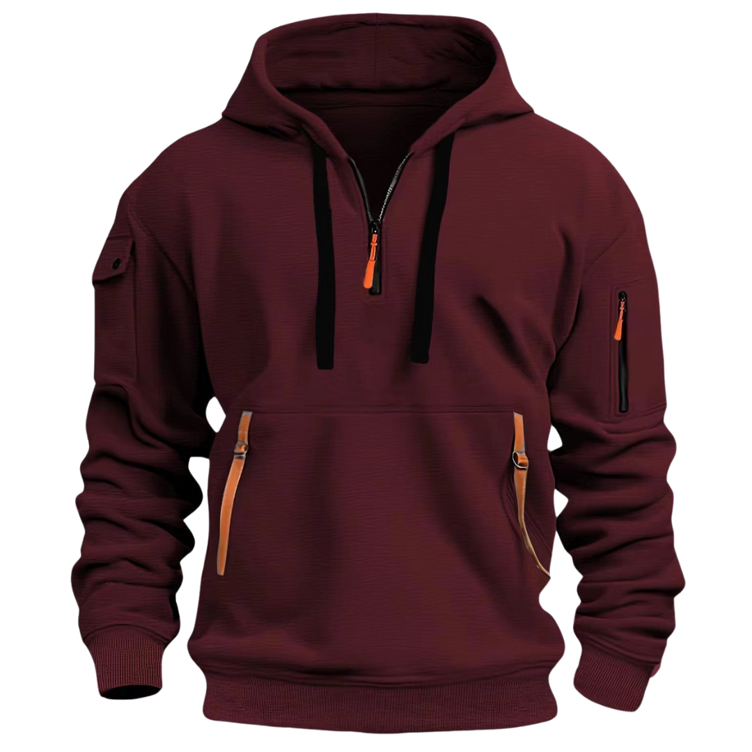 Douglas | Men's Front Zip Pocket Long Sleeve Hoodies