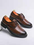 Drummond | Men's Round Toe Lace Up Derby Dress Shoes