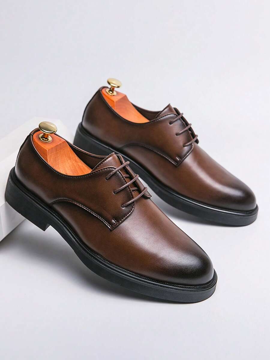 Drummond | Men's Round Toe Lace Up Derby Dress Shoes