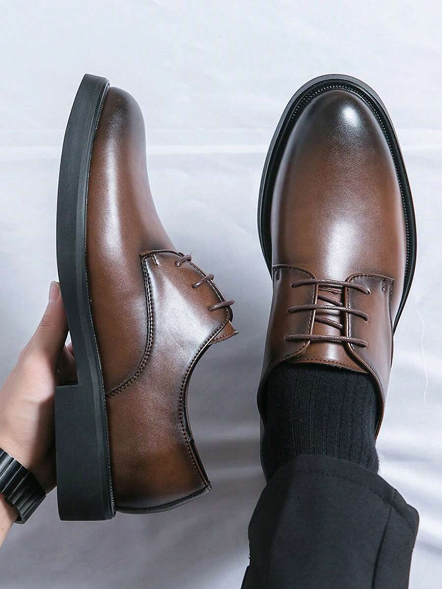 Drummond | Men's Round Toe Lace Up Derby Dress Shoes
