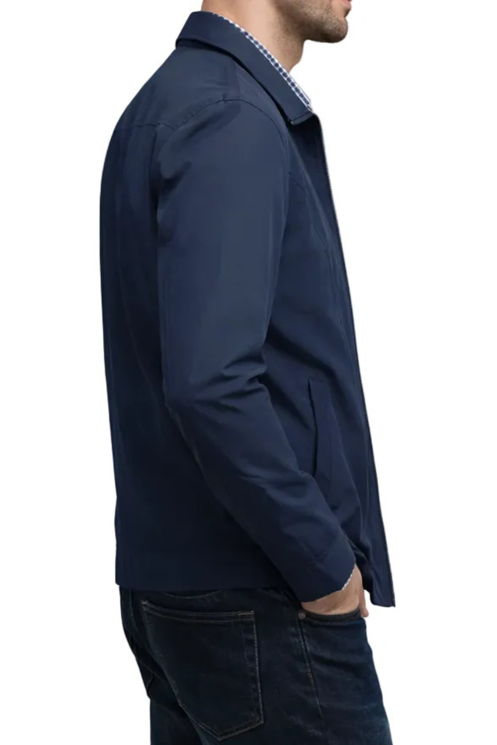 Duncan | Men's Zip Front Long Sleeve Collared Jacket