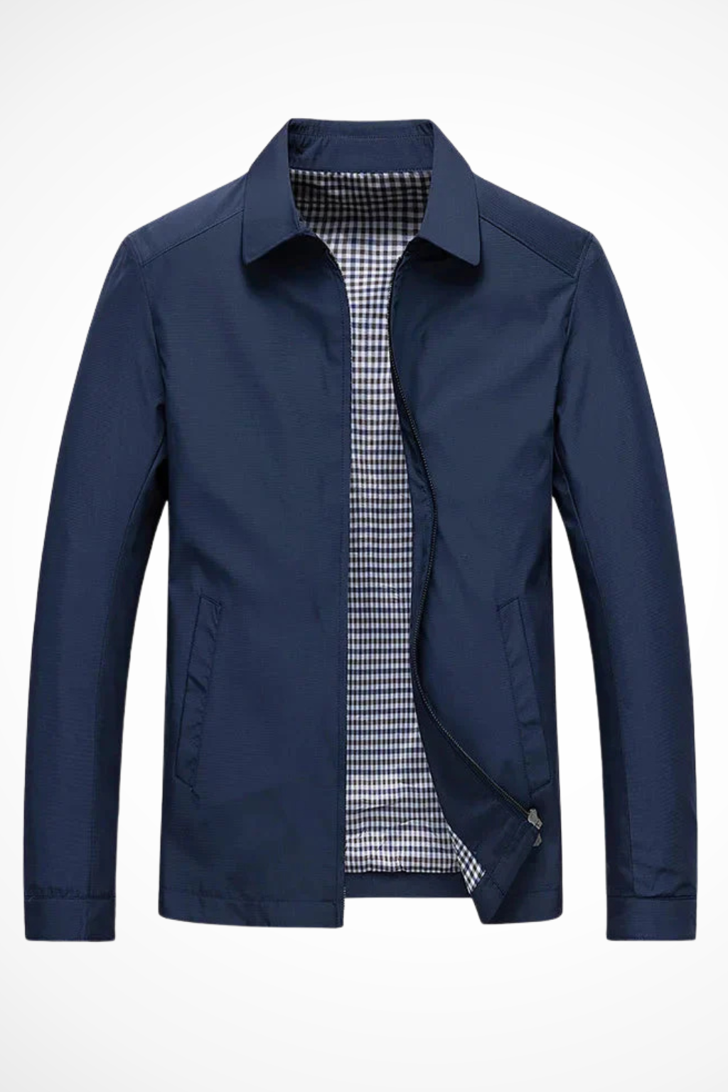 Duncan | Men's Zip Front Long Sleeve Collared Jacket