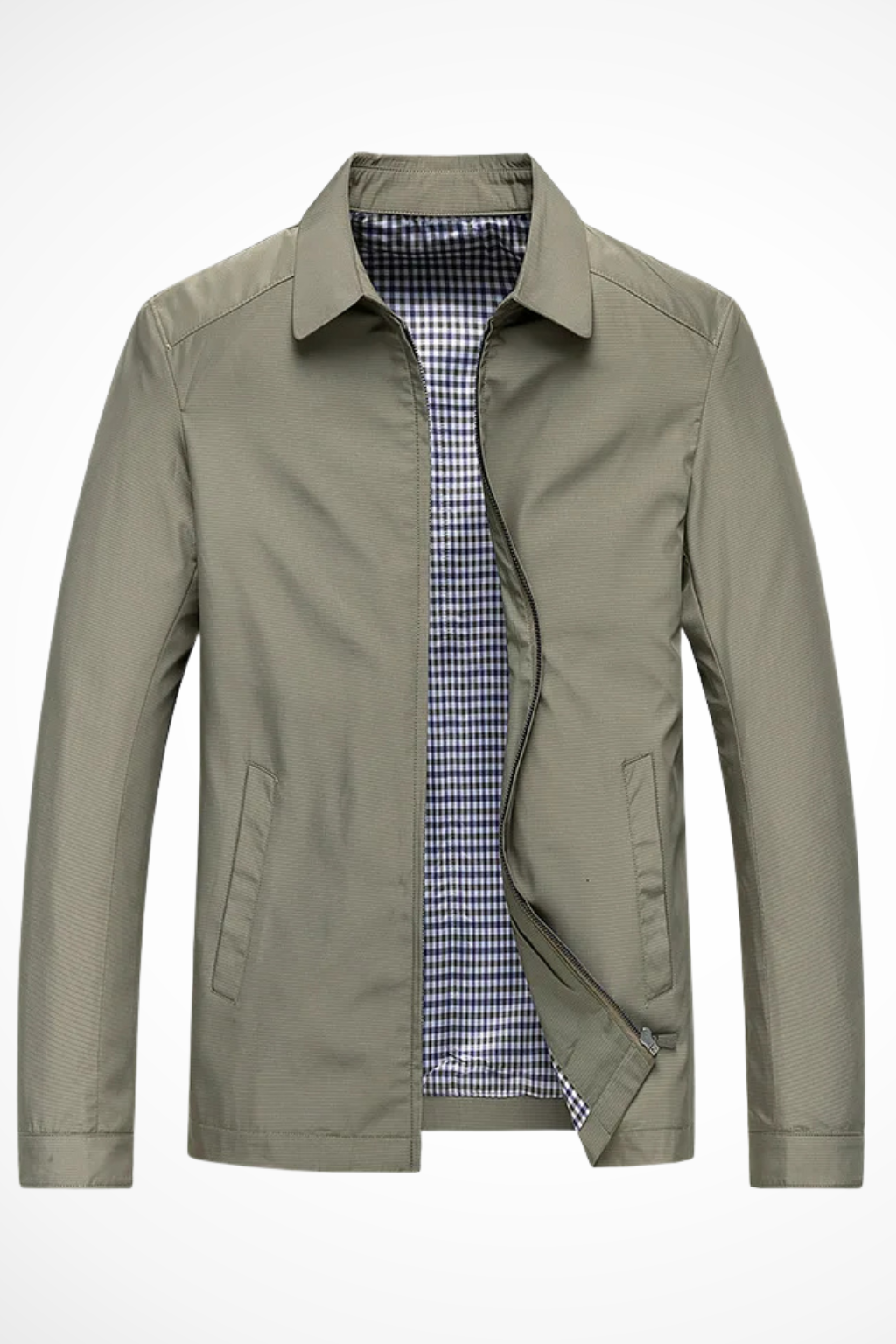 Duncan | Men's Zip Front Long Sleeve Collared Jacket